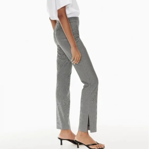 Aritzia Babaton Numero Pant in Black/Escape Mini Houndstooth, Size 2 - Picture 8 of 8